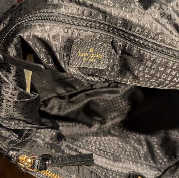 Kate Spade New York Wilson Black Quilted Tote EUC - Picture 5 of 9